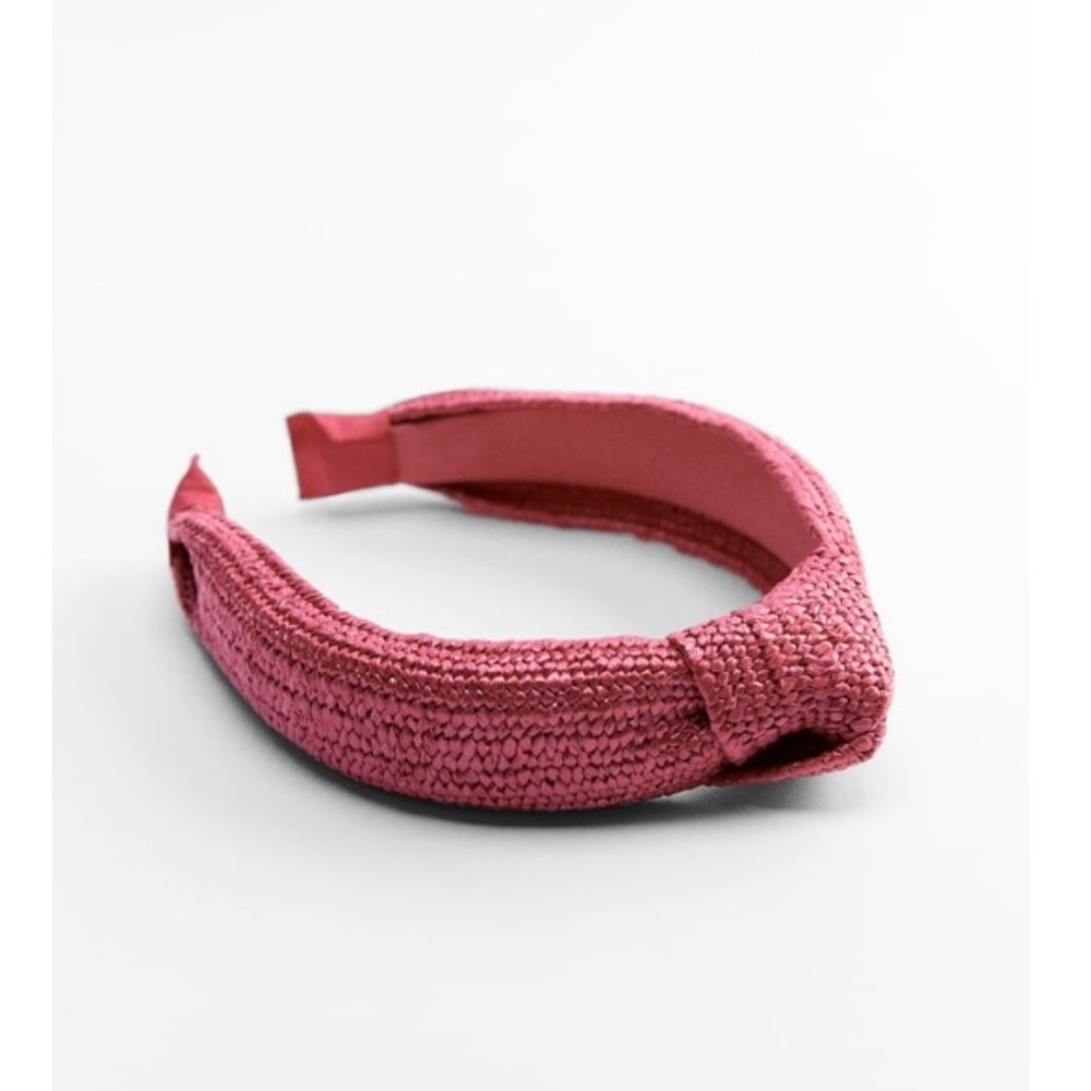 ZARA FUCHSIA WOVEN KNOTTED HEADBAND BRAND NEW WITH TAGS